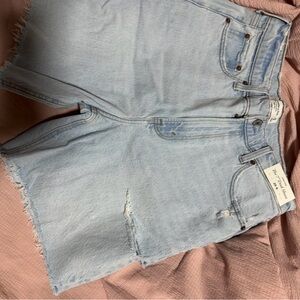 Abercrombie Women’s Light Blue Denim Cutoff Shorts
